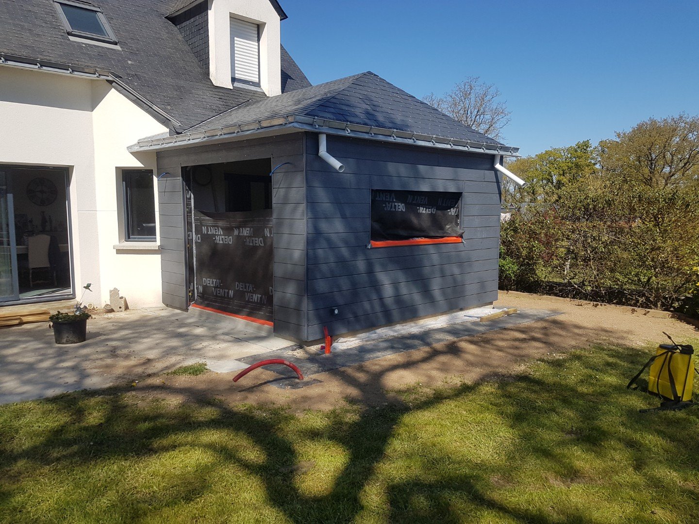 Extension ossature bois Morbihan